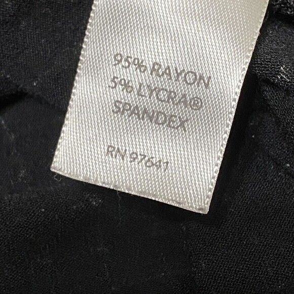 J Jill Wearever Black White Check Tunic Top XS Mod Retro Minimalist Long Sleeve - Picture 5 of 7